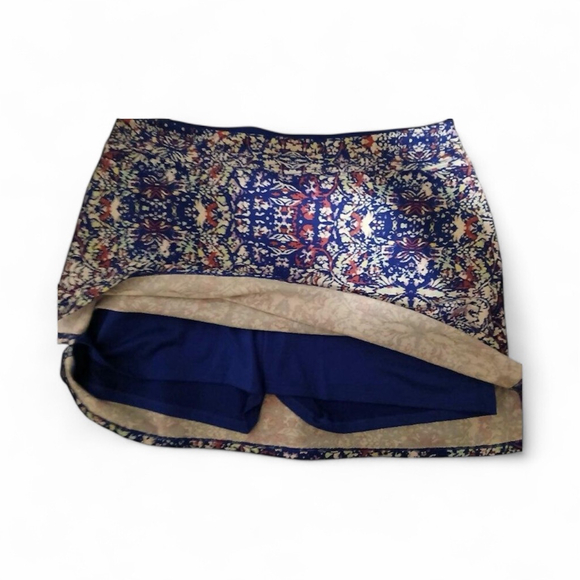 Tranquility Women’s L - Floral Skort w/ Built-In Shorts 18JC - Picture 4 of 6